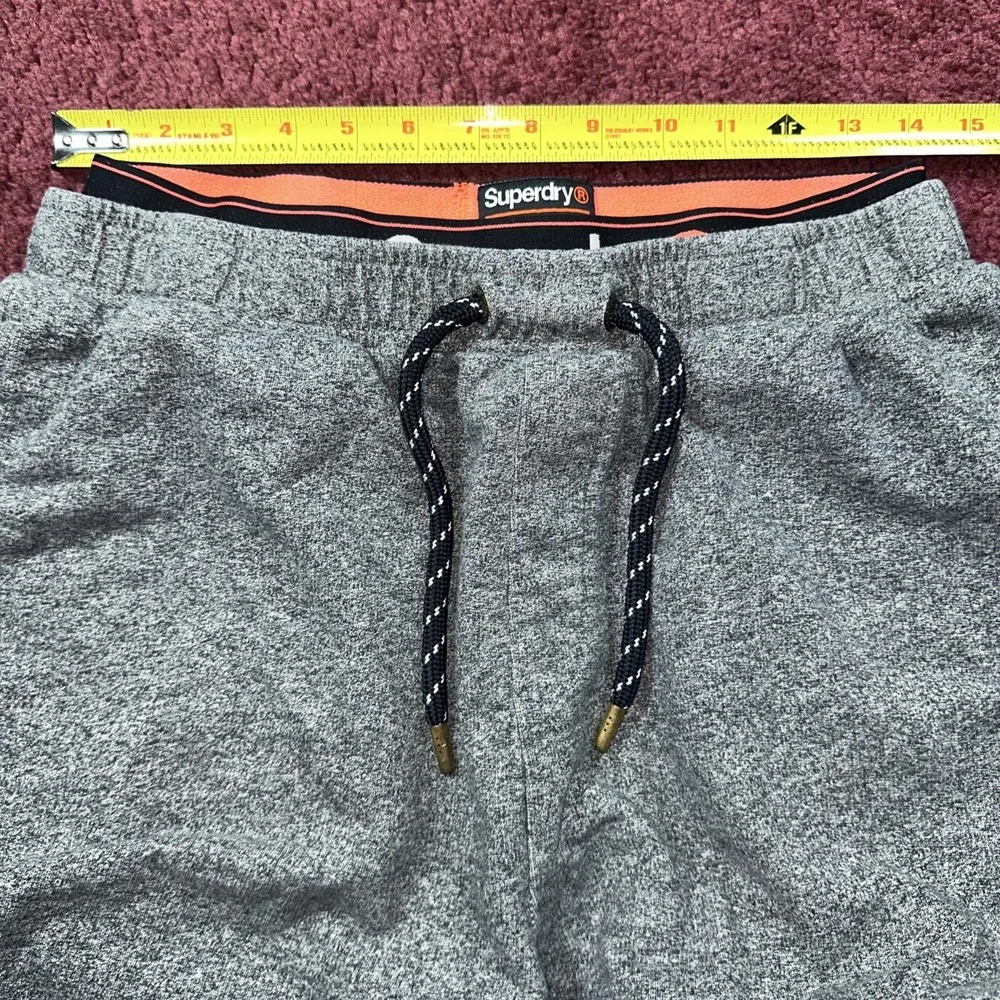 Superdry Sweat Shorts Mens M Gray Fleece 9
